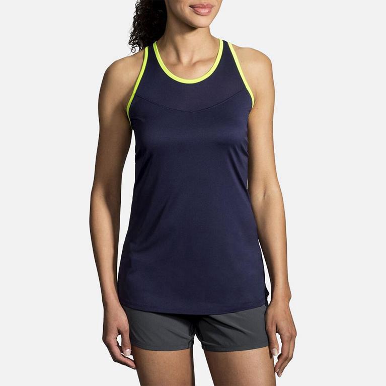 Brooks Stealth - Womens Running Tank Top - Blue (71924PEHM)